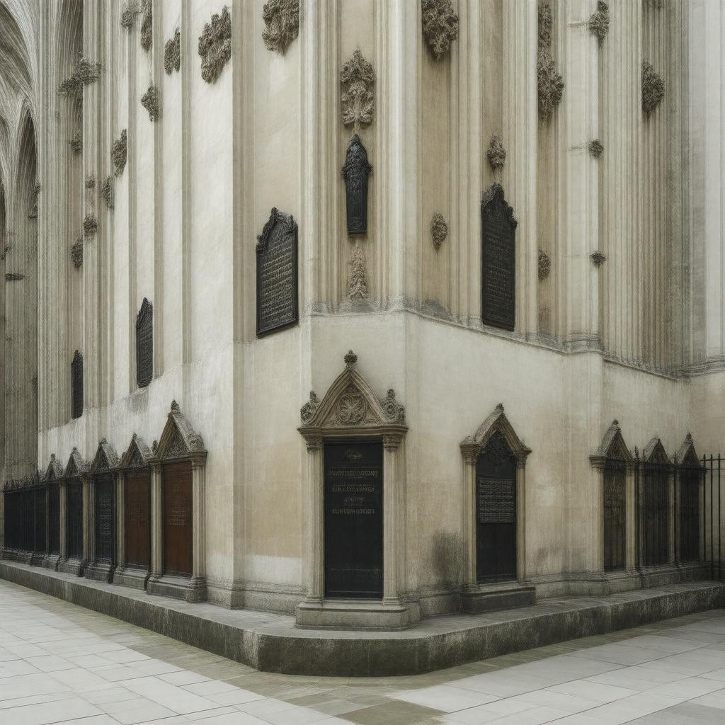 Click to view larger image AI-created image of Westminster Abbey (Poets' Corner, ashes)