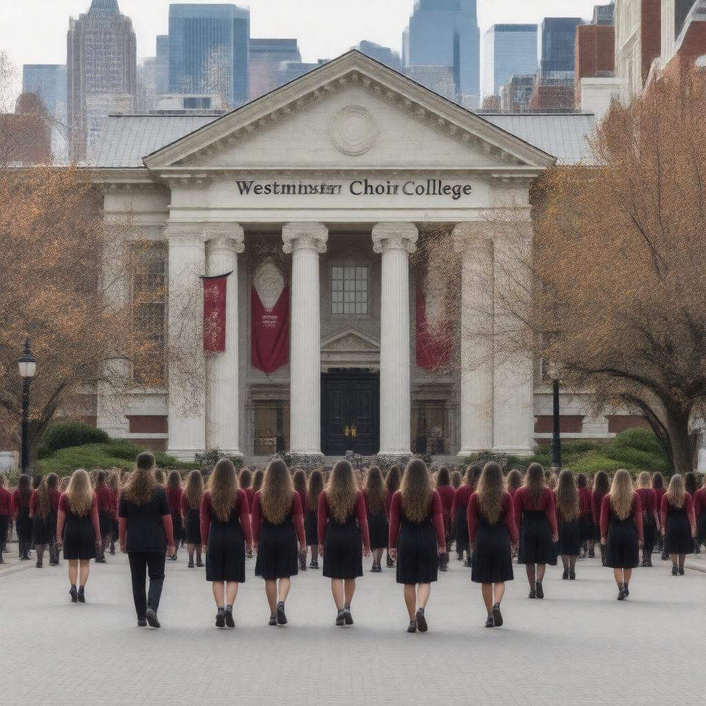 AI-created image of Westminster Choir College