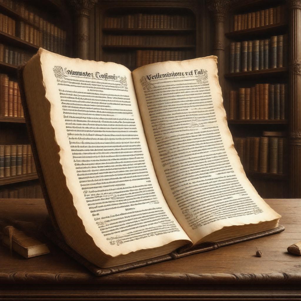 AI-created image of Westminster Confession of Faith