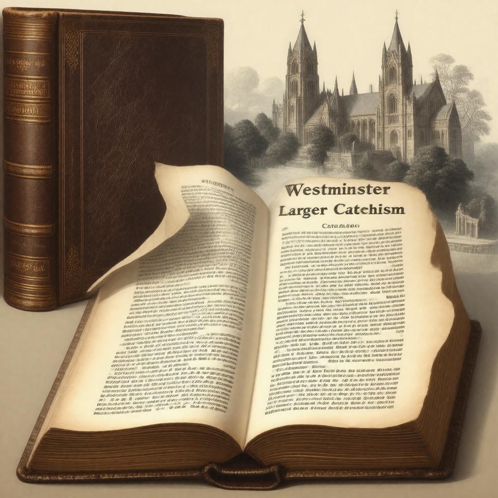 Click to view larger image AI-created image of Westminster Larger Catechism