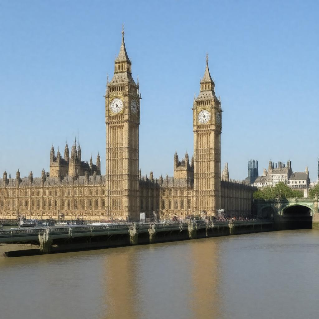 Click to view larger image AI-created image of Westminster, London SW1A 1AA, England