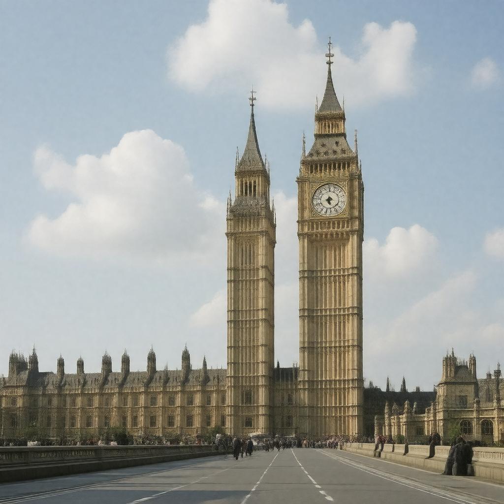 AI-created image of Westminster, London SW1A 1AA, United Kingdom