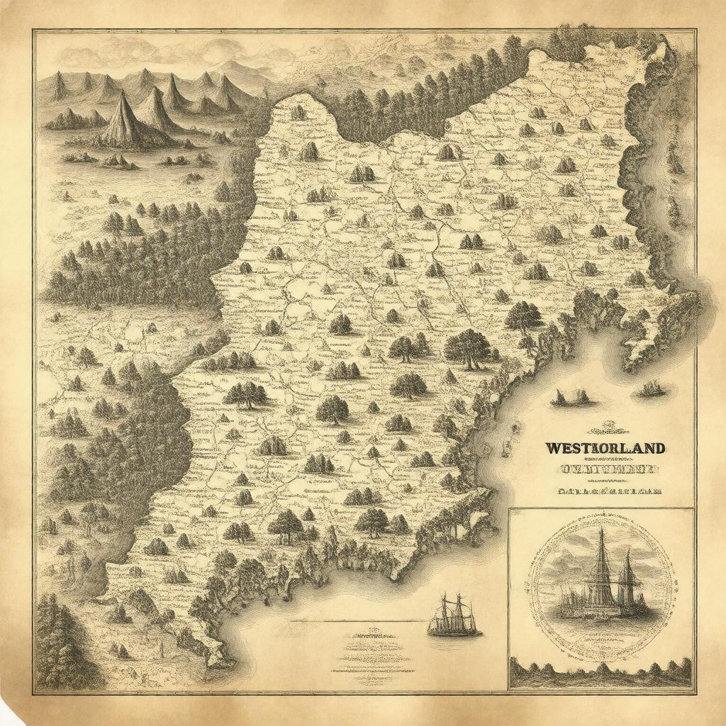 AI-created image of Westmoreland County, Maryland