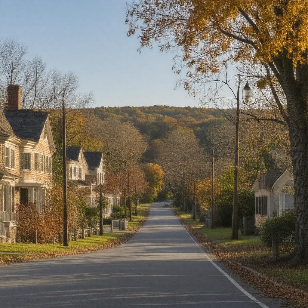 AI-created image of Weston, Massachusetts