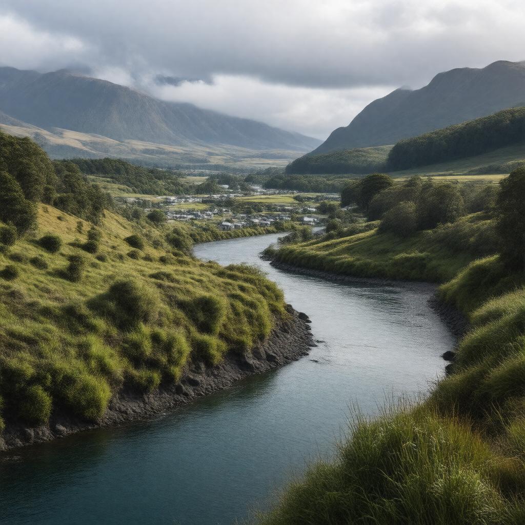 AI-created image of Westport, New Zealand