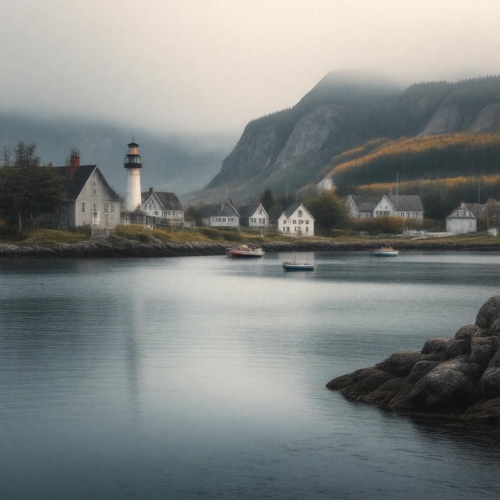 AI-created image of Westport, Nova Scotia