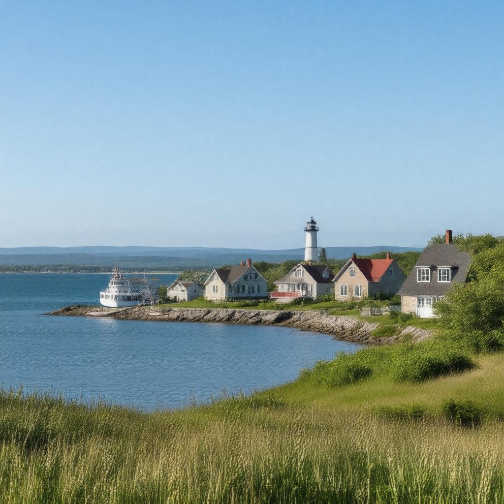 AI-created image of Westport, Nova Scotia, Canada