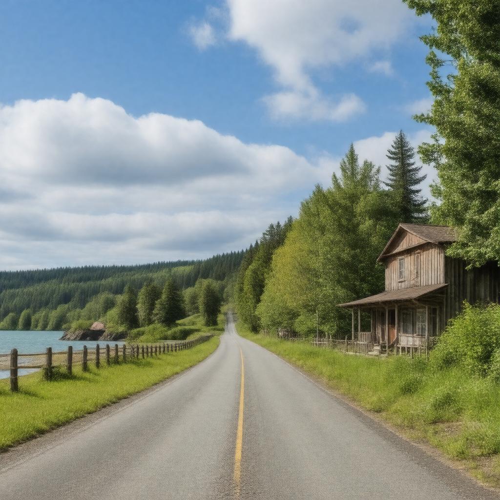 AI-created image of Westport, Oregon