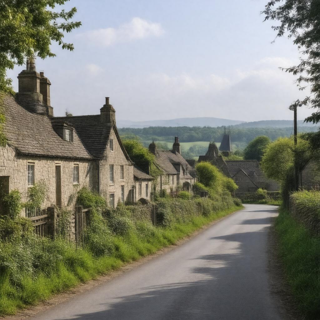 AI-created image of Westport, Wiltshire, England