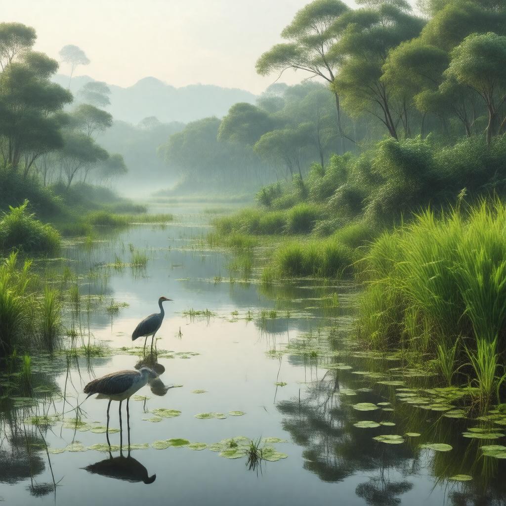 AI-created image of Wetlands