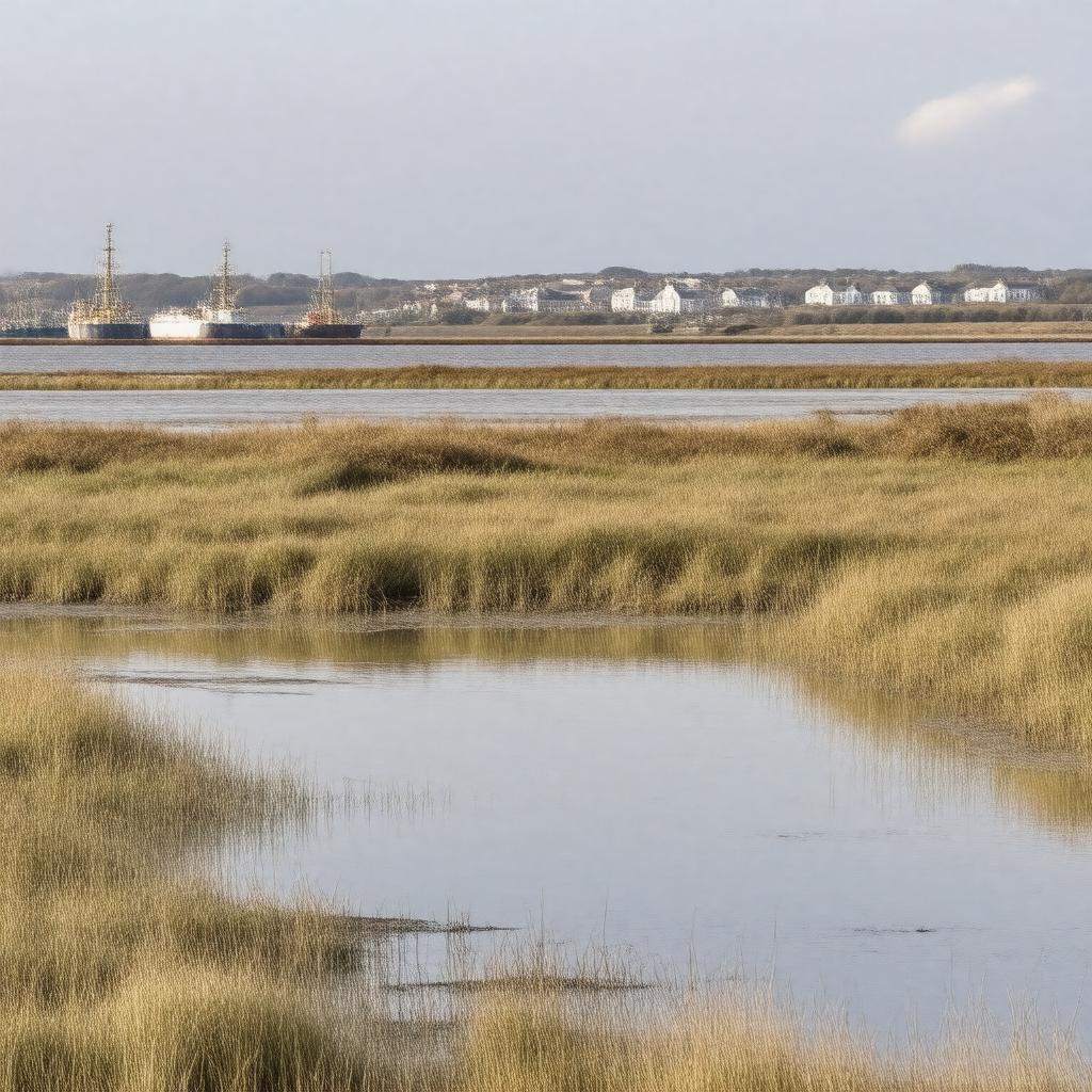 AI-created image of Wexford Harbour, Ireland
