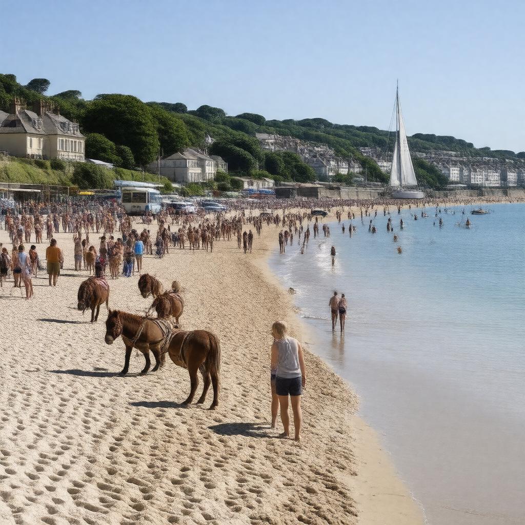 AI-created image of Weymouth Beach