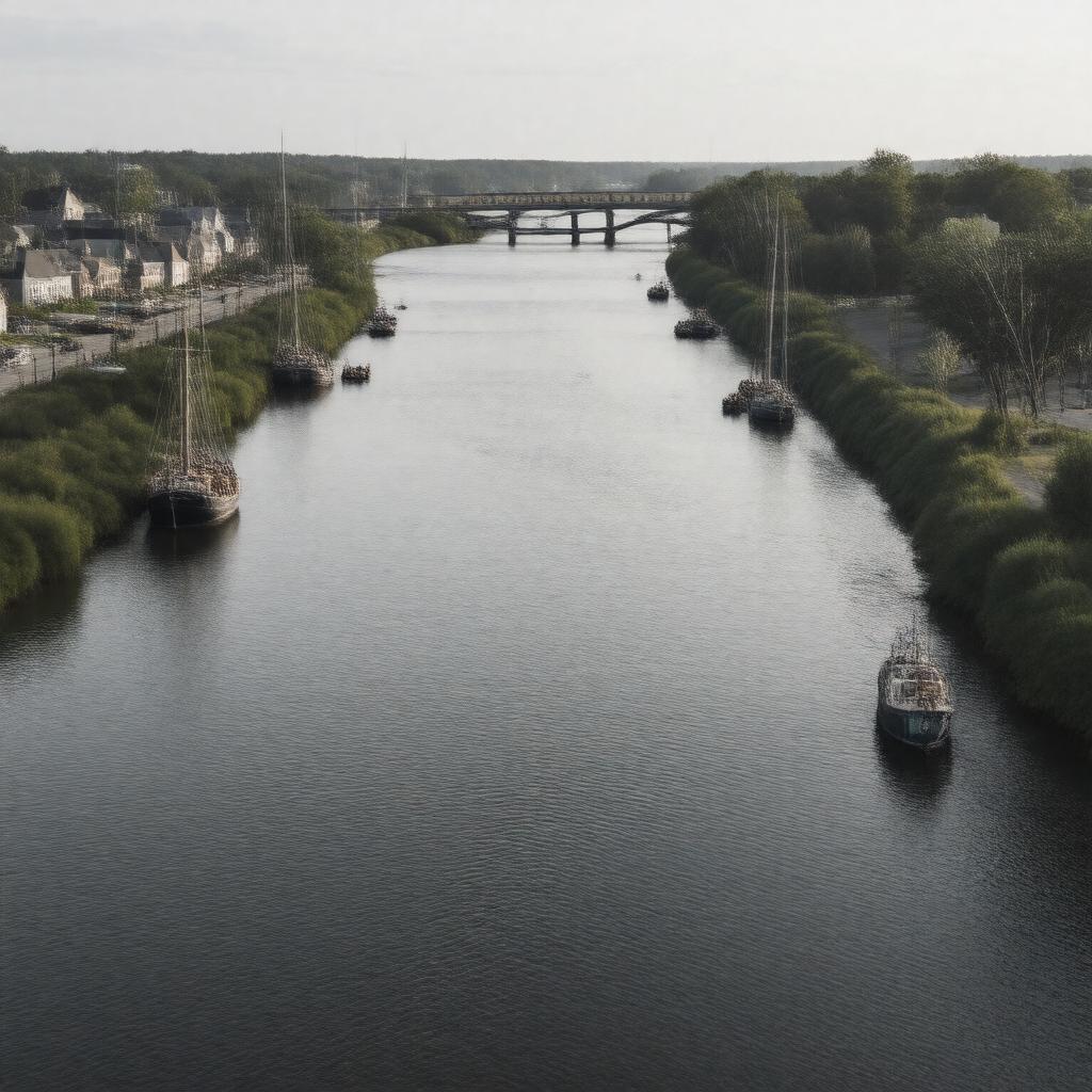 Click to view larger image AI-created image of Weymouth Fore River