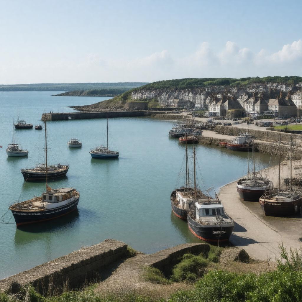 Click to view larger image AI-created image of Weymouth Harbour