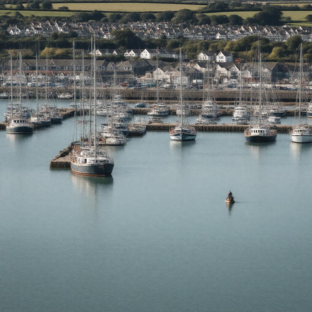 AI-created image of Weymouth Marina