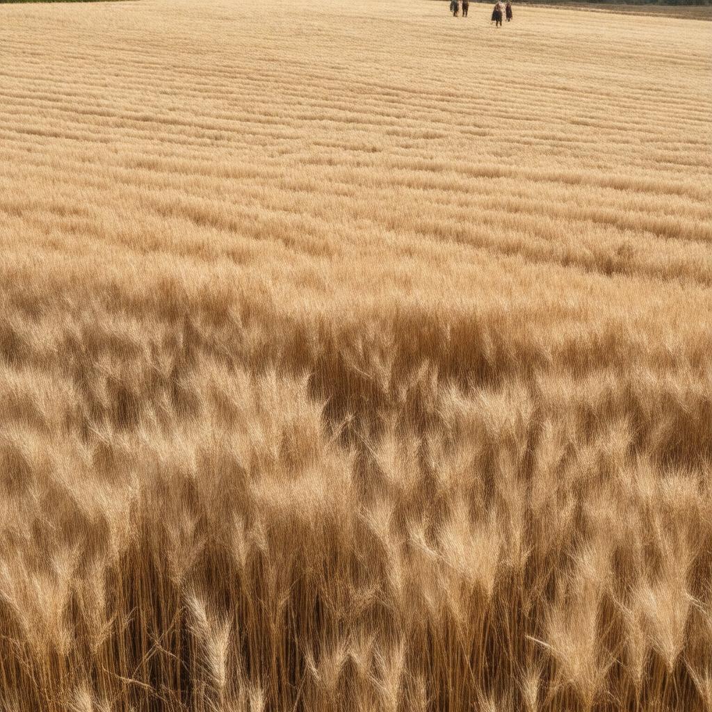 Click to view larger image AI-created image of Wheat, Rust, and People