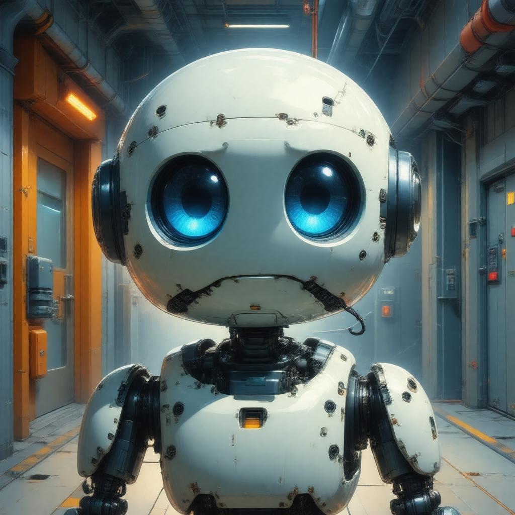 Click to view larger image AI-created image of Wheatley in Portal 2