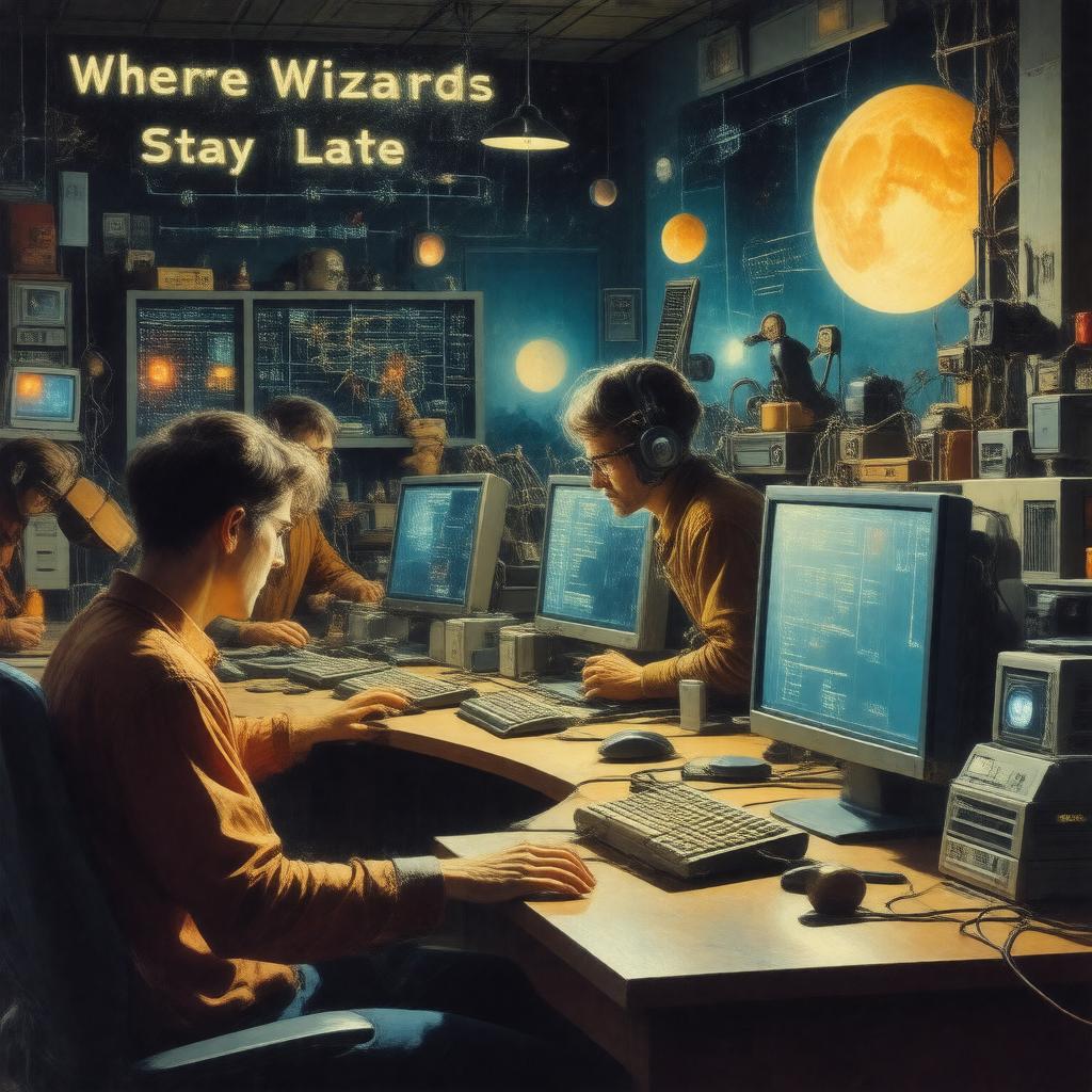Click to view larger image AI-created image of Where Wizards Stay Up Late