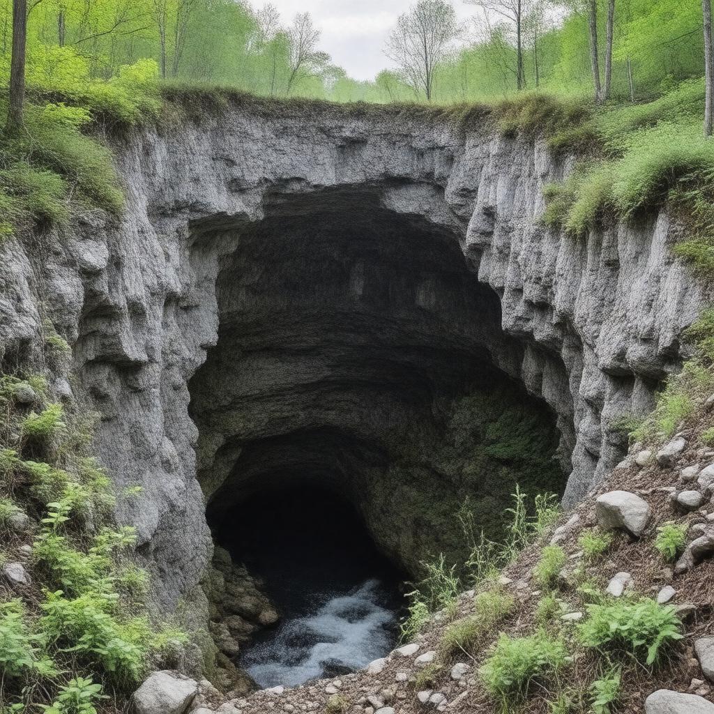 AI-created image of Whispering Dell Sinkhole