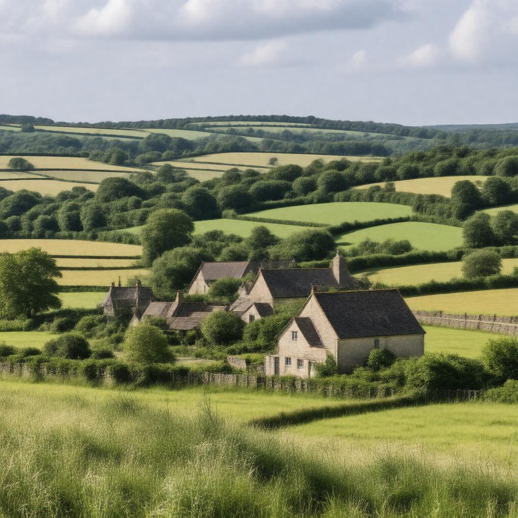 AI-created image of Whitcombe, Dorset, England