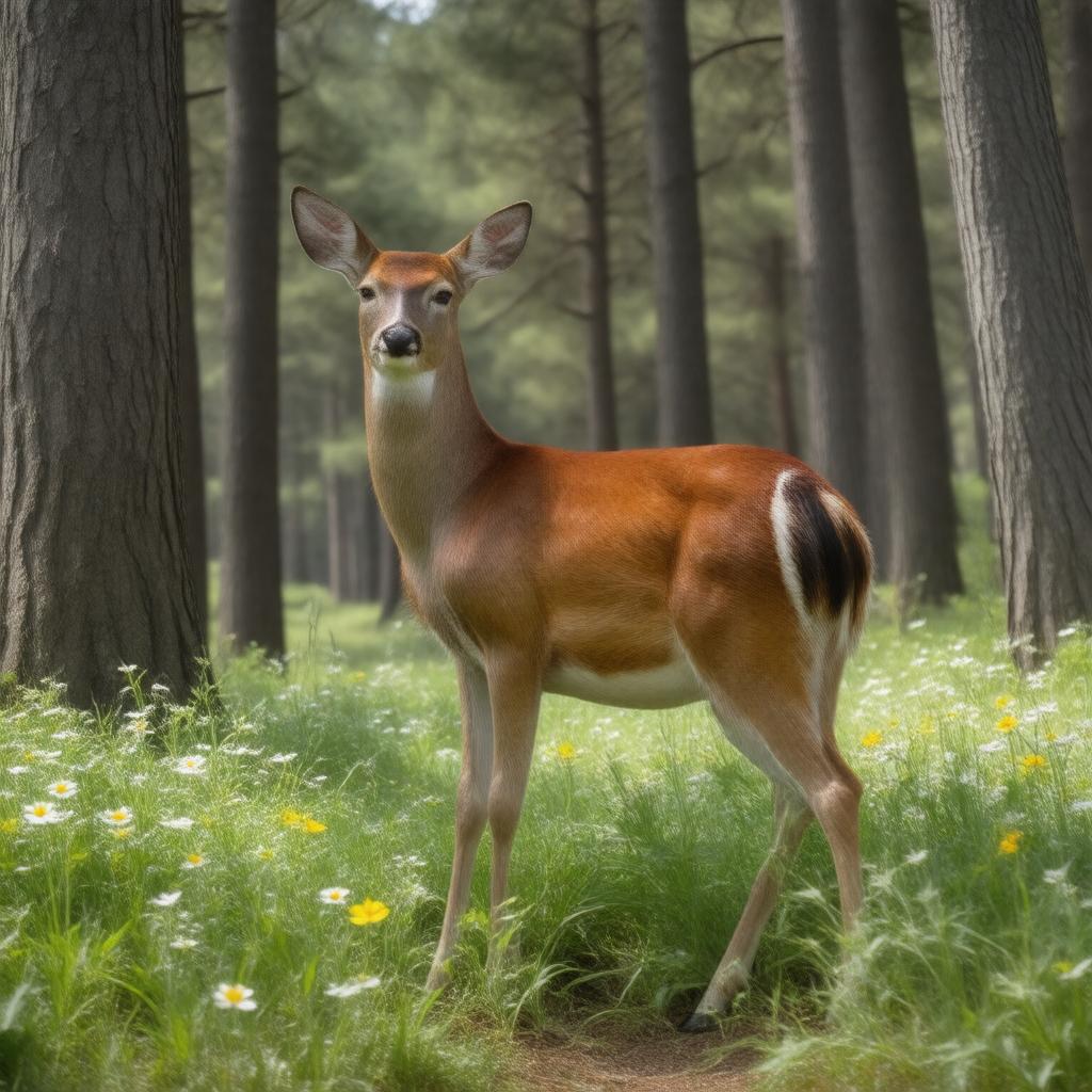 AI-created image of White-tailed deer