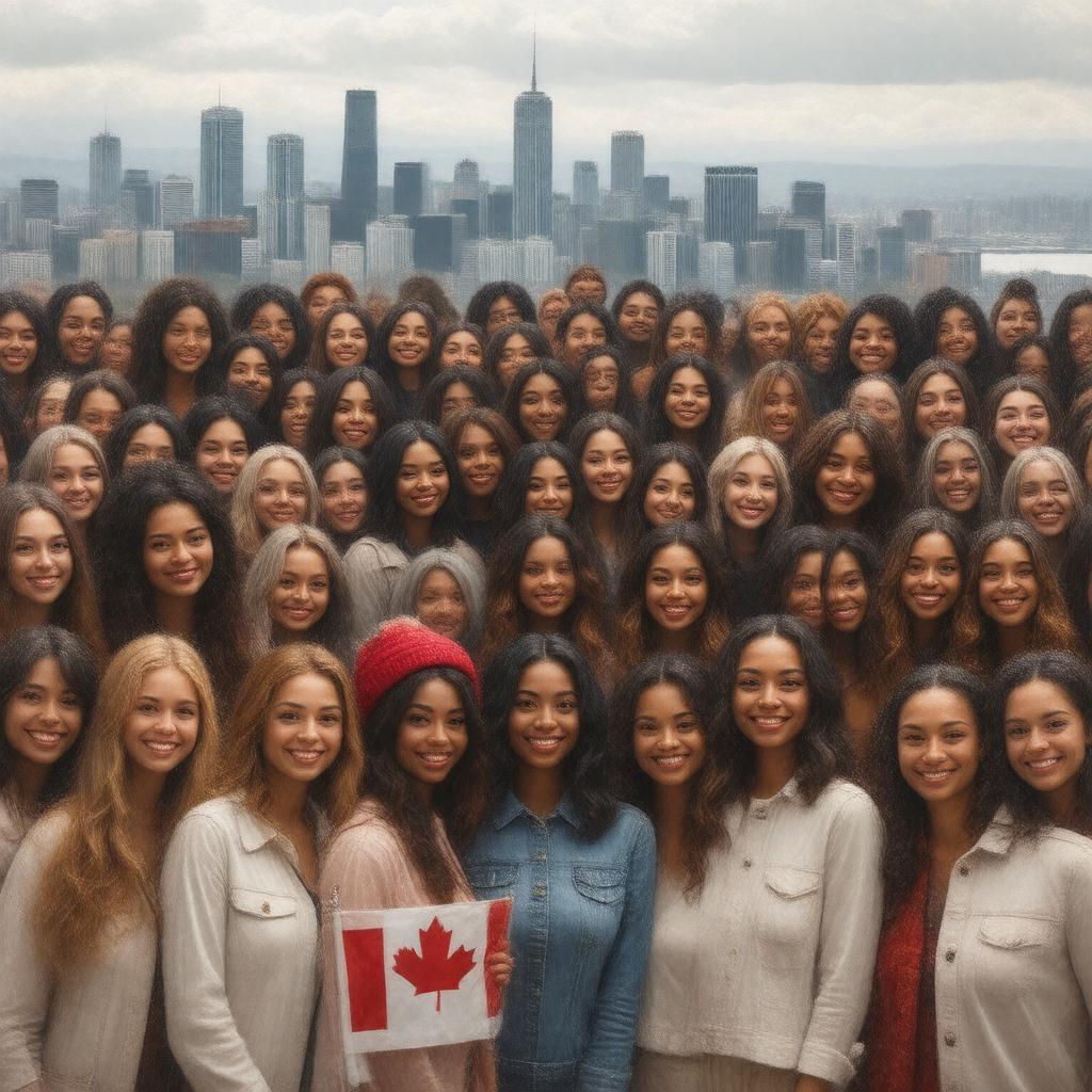 AI-created image of White Canadians
