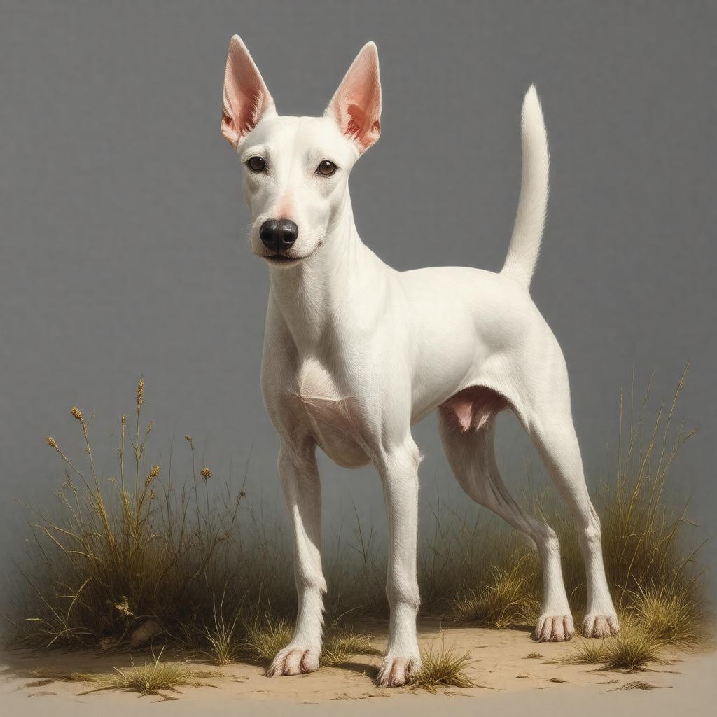 Click to view larger image AI-created image of White English Terrier