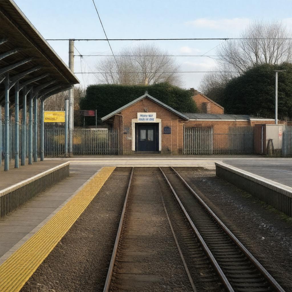 AI-created image of White Hart Lane railway station
