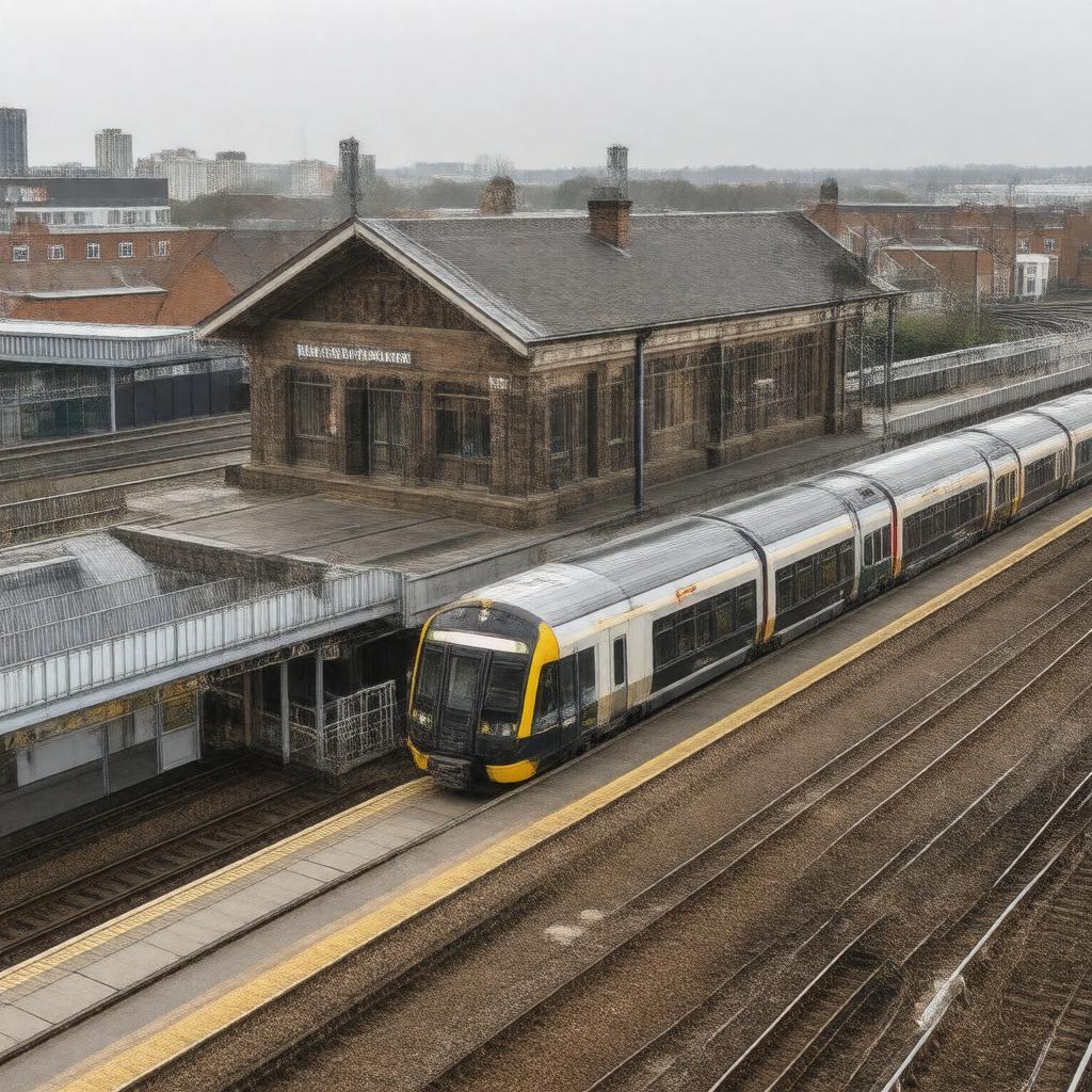 AI-created image of White Hart Lane station