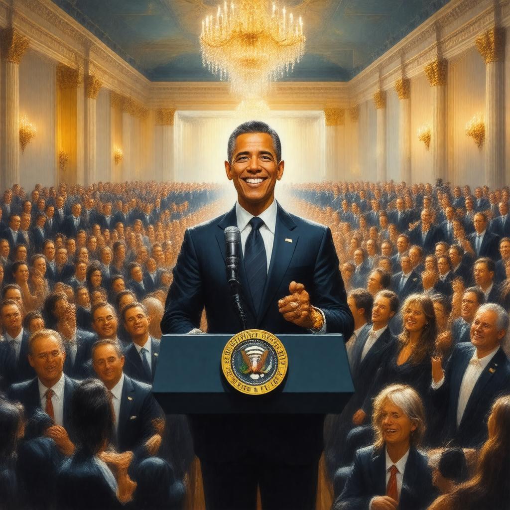 AI-created image of White House Correspondents' Dinner (host)