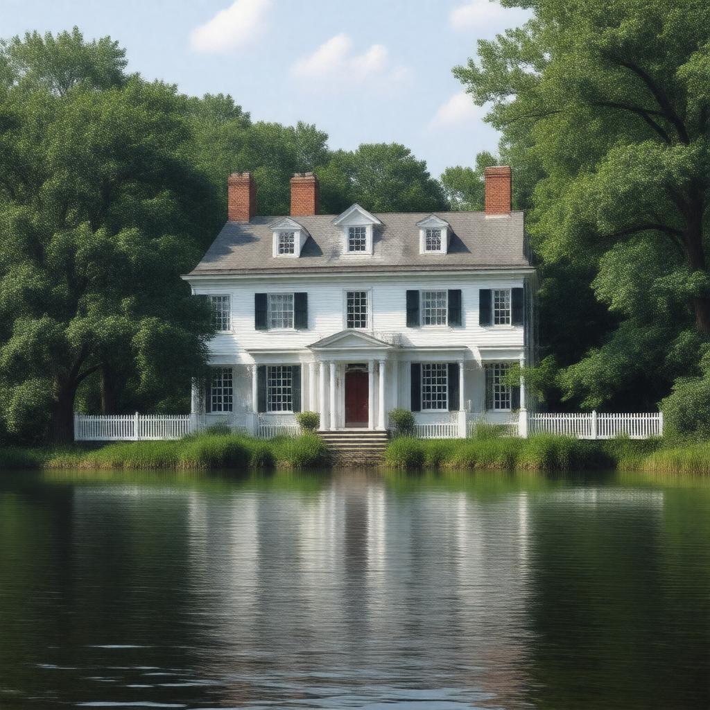 AI-created image of White House Plantation, New Kent County, Virginia