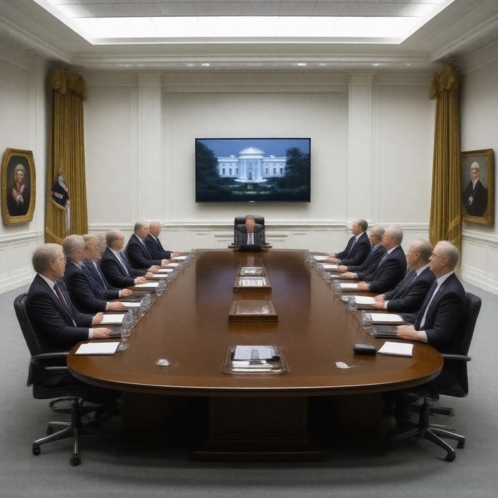 AI-created image of White House Situation Room
