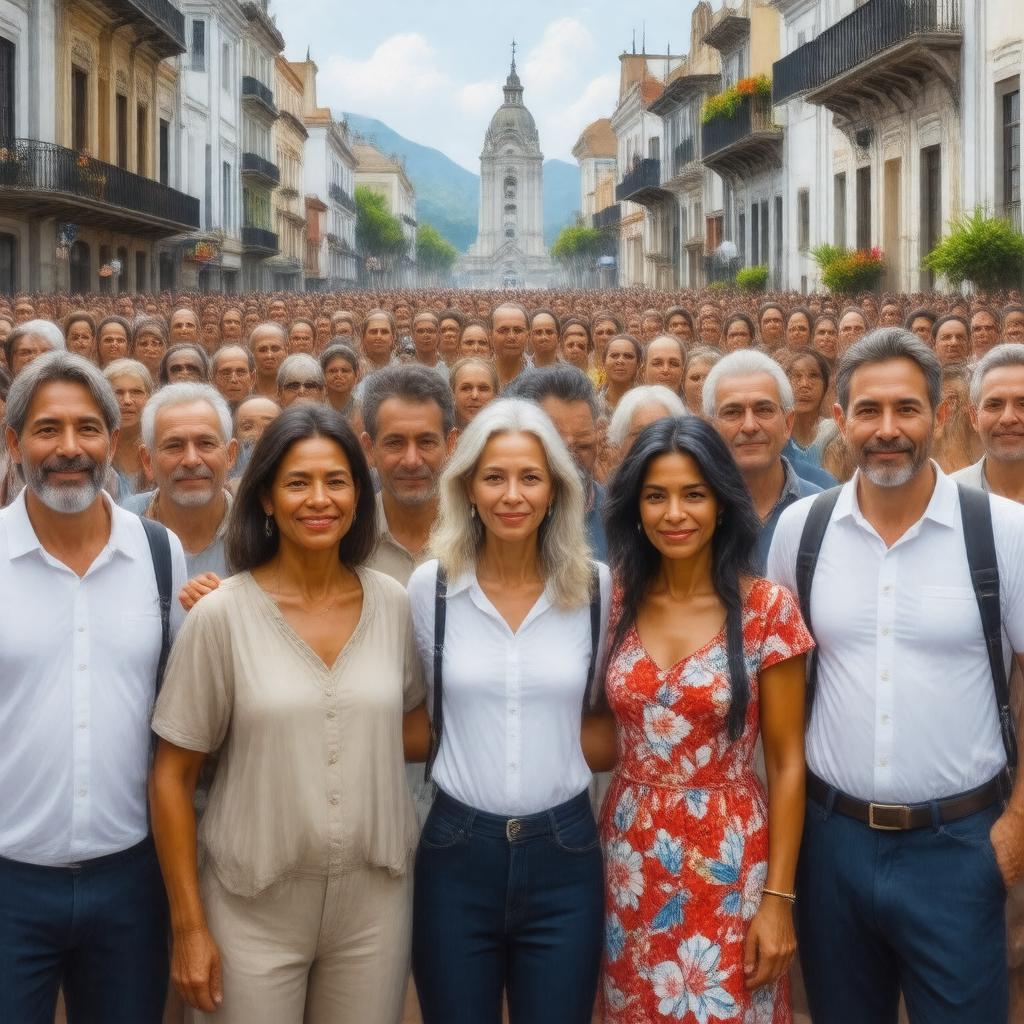 AI-created image of White Latin Americans