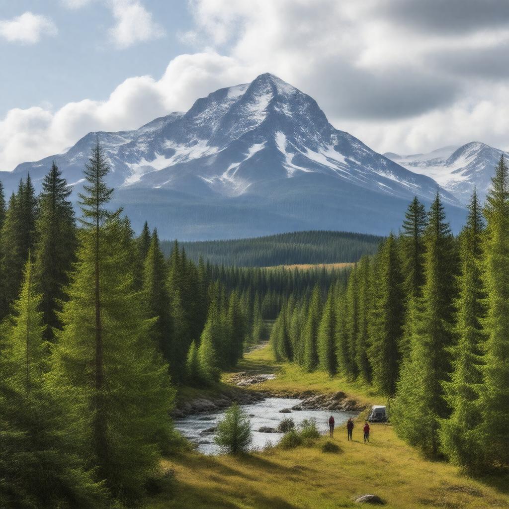 AI-created image of White Mountain National Forest