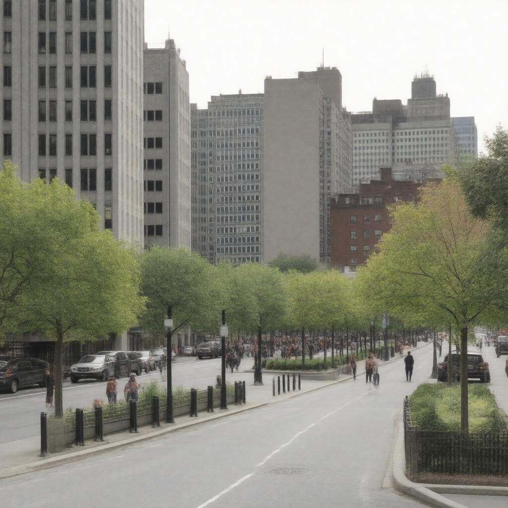 AI-created image of White Plains, New York, United States