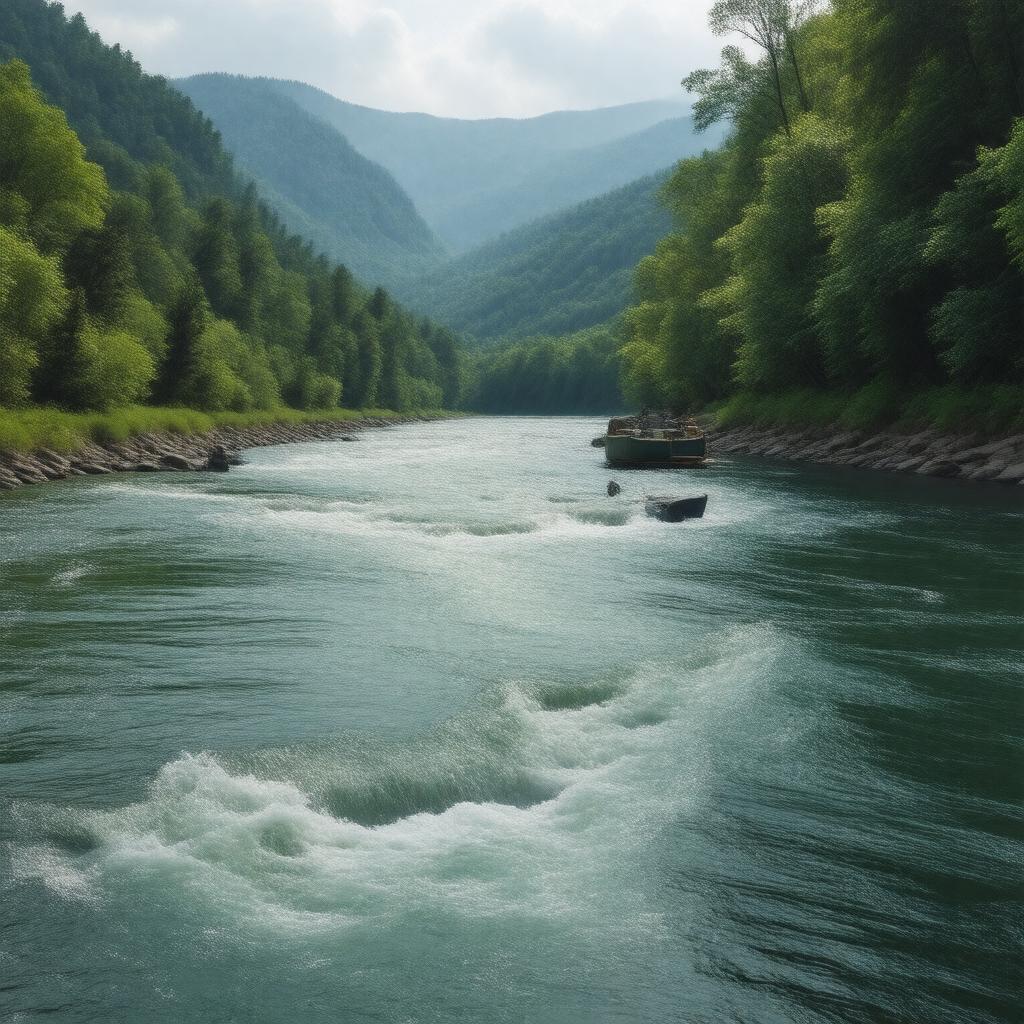 AI-created image of White River (Missouri)