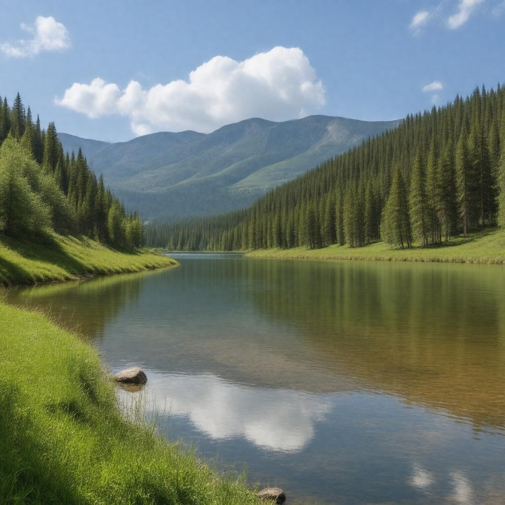 AI-created image of White River National Forest