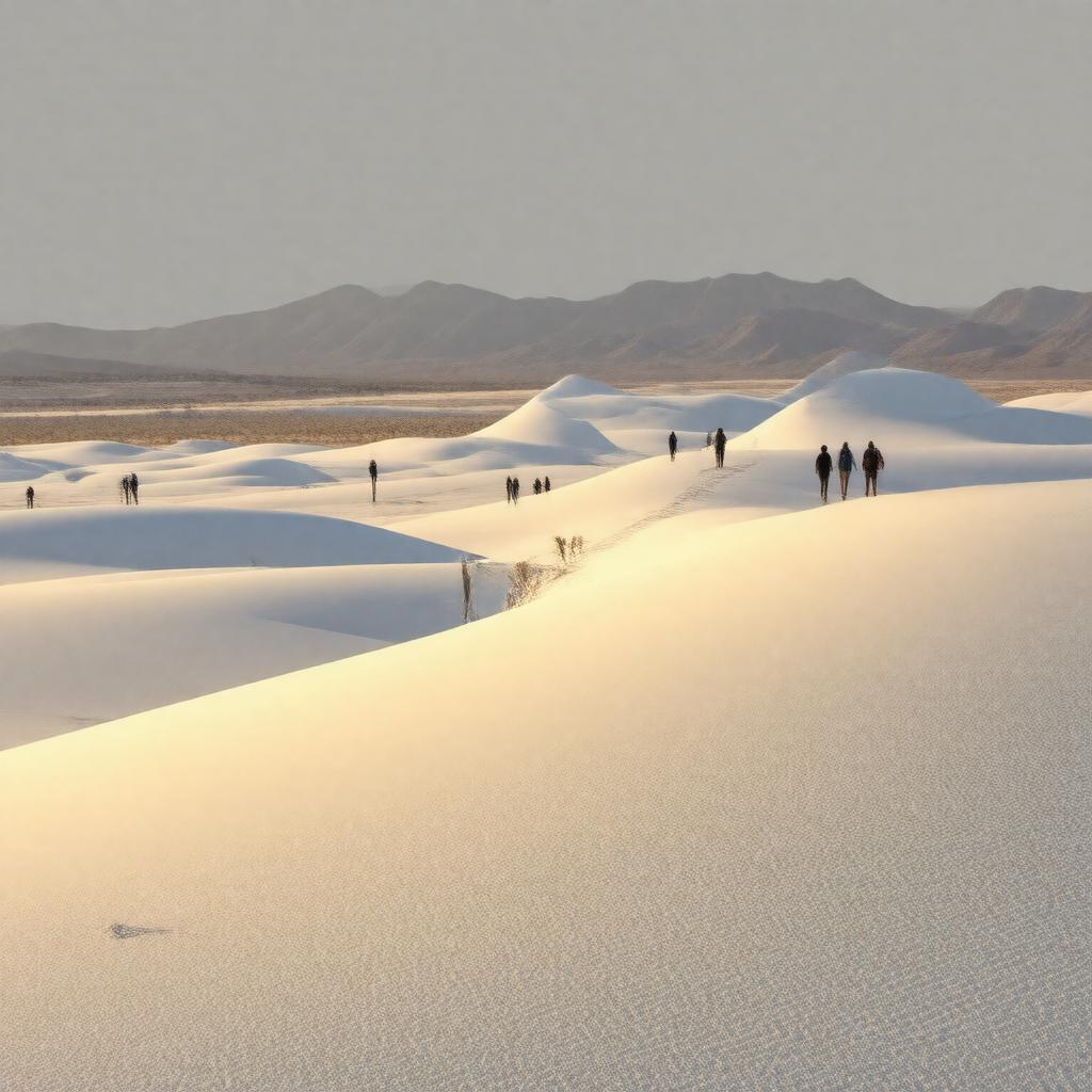 AI-created image of White Sands National Park