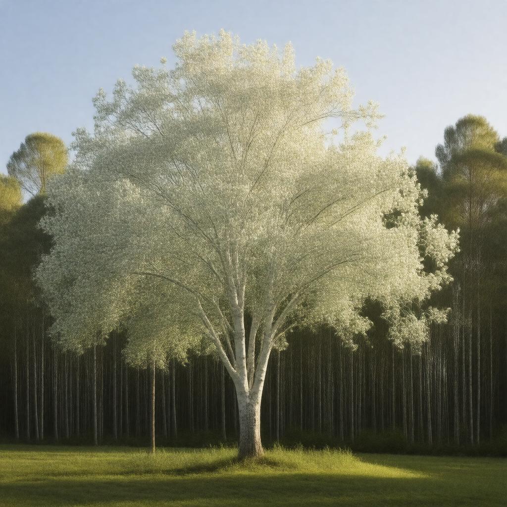 AI-created image of White birch