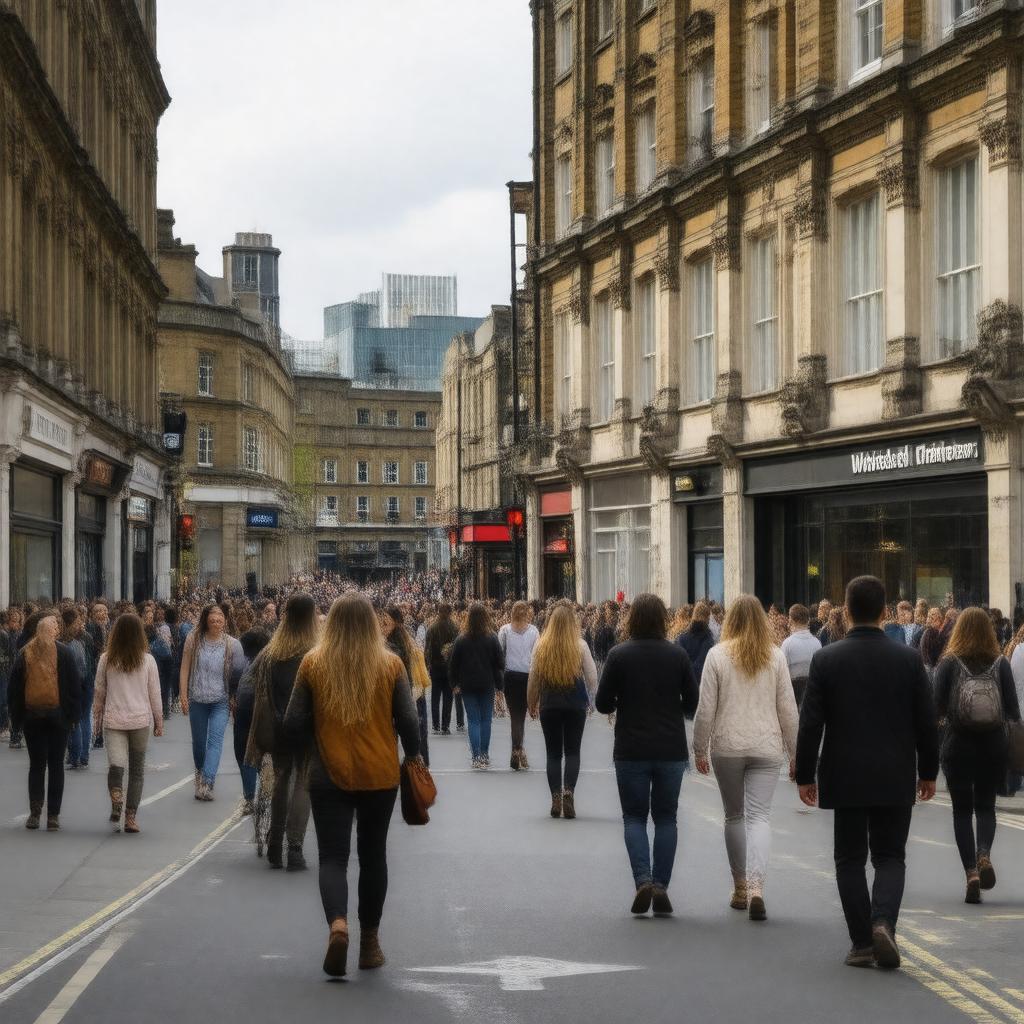 AI-created image of Whitechapel, London, England