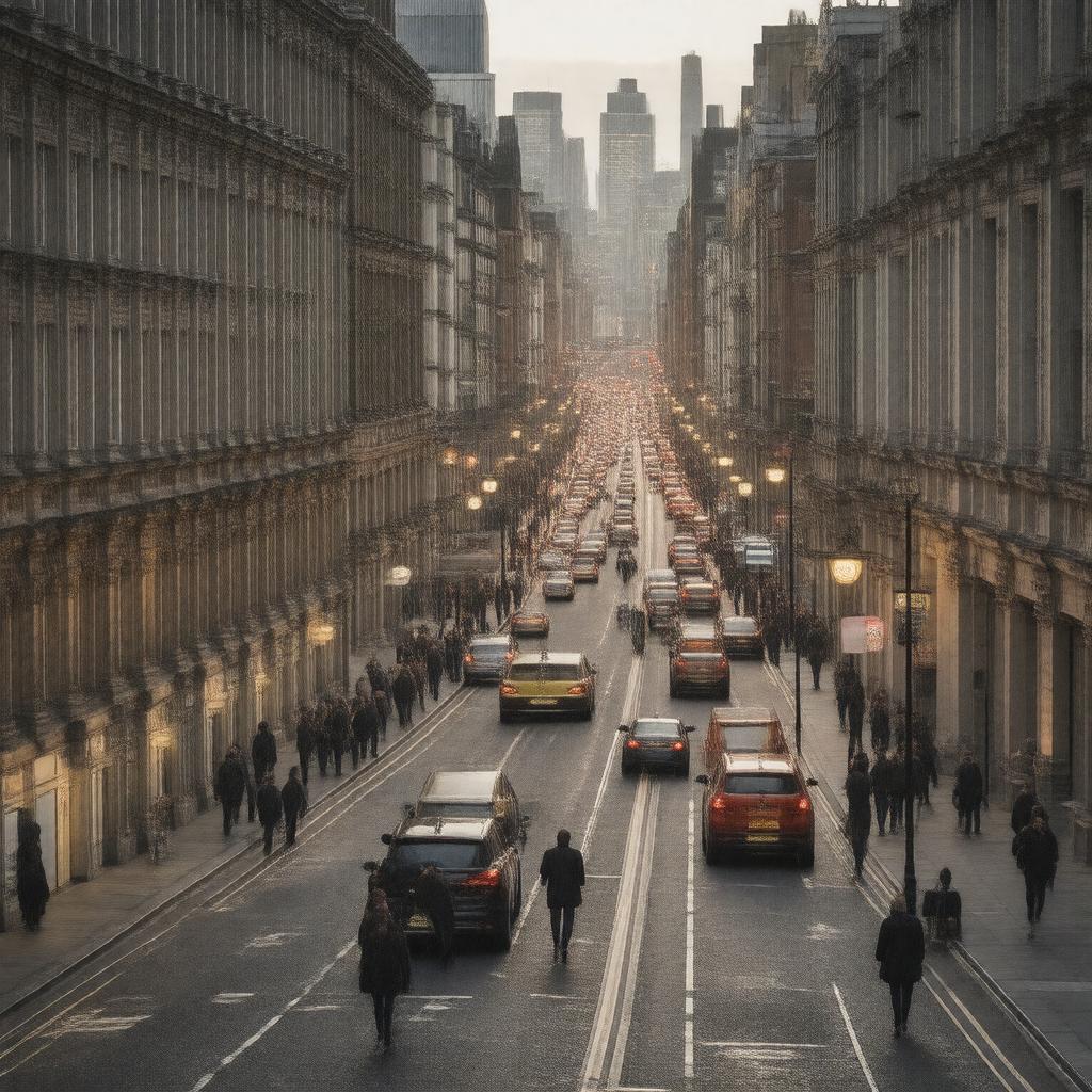 AI-created image of Whitechapel Road