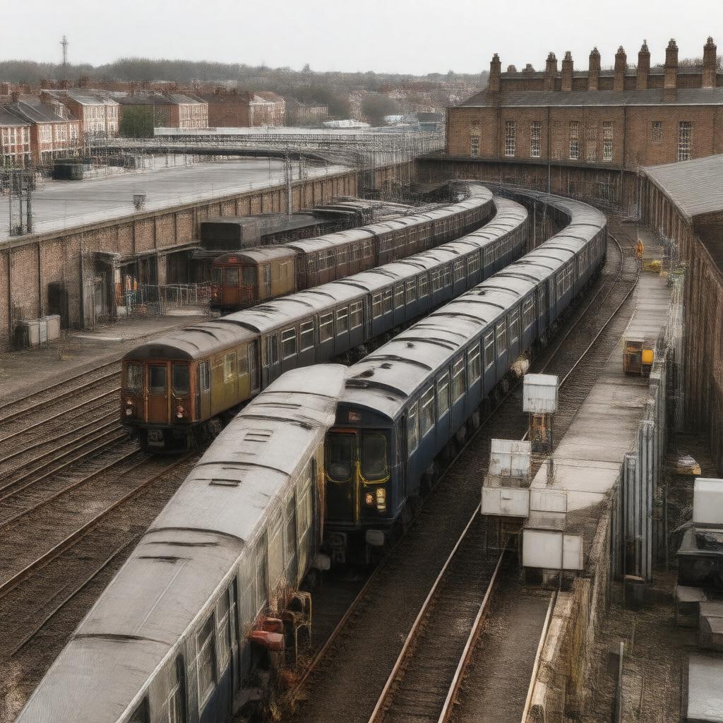 Click to view larger image AI-created image of Whitechapel Sidings