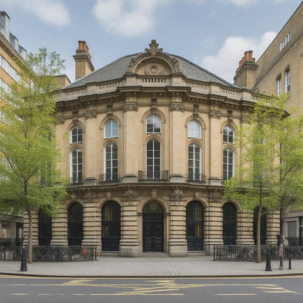 Click to view larger image AI-created image of Whitechapel Town Hall
