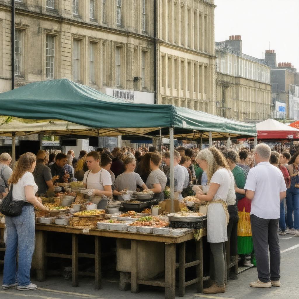 AI-created image of Whitecross Street Market