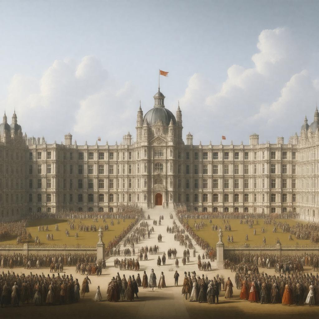 AI-created image of Whitehall Palace, London