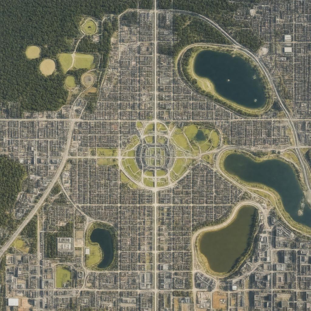 AI-created image of Whiteknights Campus