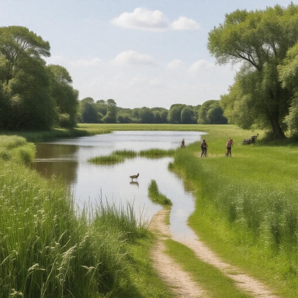 AI-created image of Whitlingham Country Park
