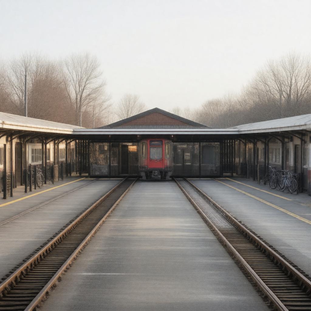 AI-created image of Whitman (MBTA station)