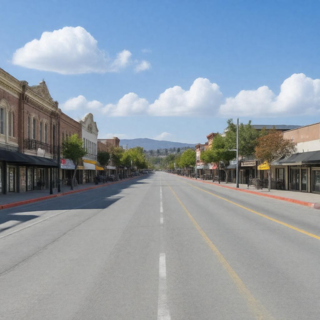 AI-created image of Whittier, California, USA
