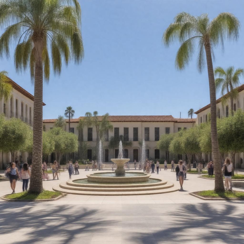 AI-created image of Whittier College